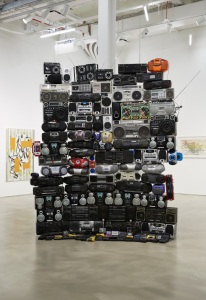 “Got The Power: Brooklyn” by Bayeté Ross Smith, 2014. Sculpture Installed at BRIC Arts Gallery, Brooklyn, NY, 2′ x 8′ x 11′
